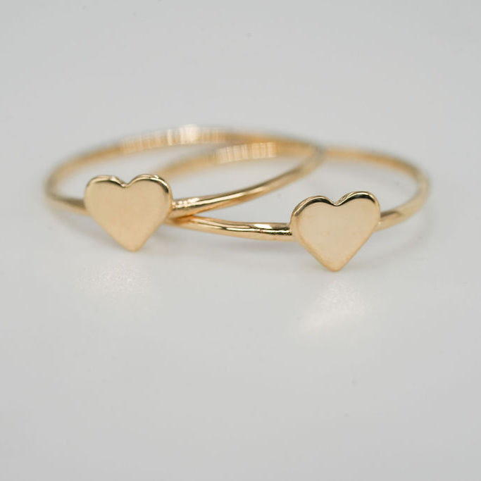 14kgold-heart-rings