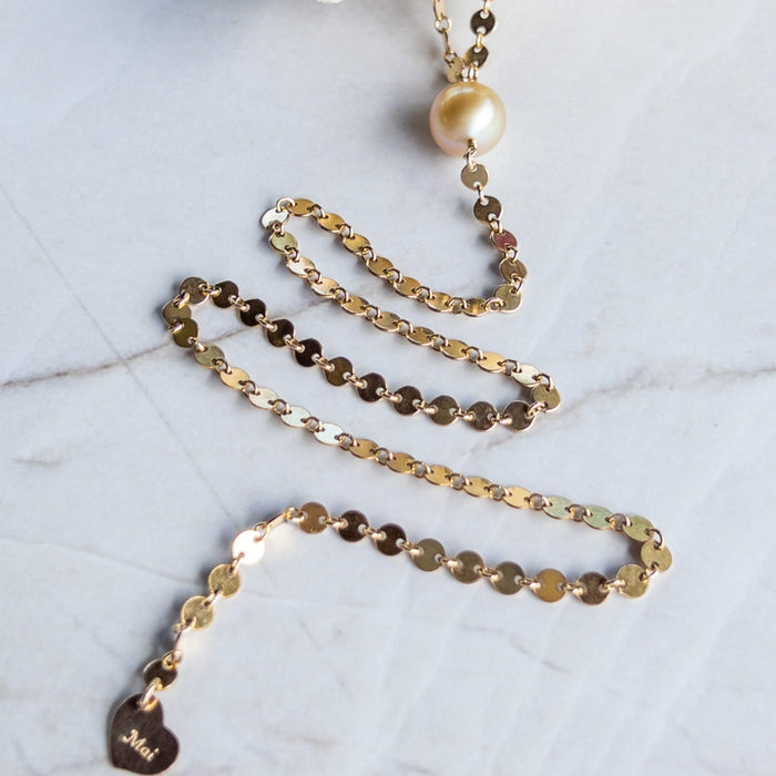 J'adore Golden South Sea Drop necklace